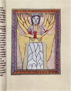 Sofia - wizja Hildegardy z BIngen, średniowieczny kodeks